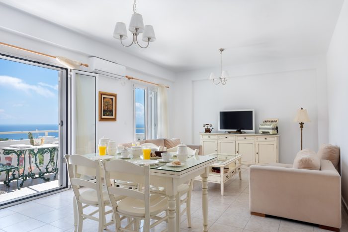 Apartment interior at Pernari Apartments, Kefalonia