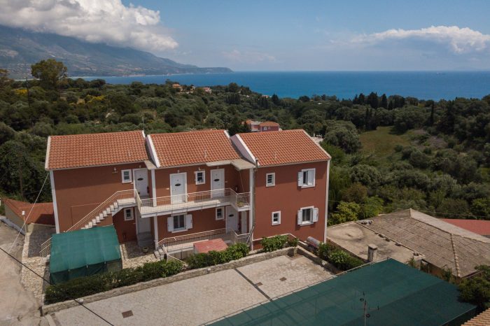 Pernari Apartments building and grounds, Spartia, Kefalonia