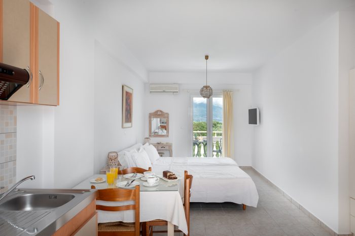 Apartment interior at Pernari Apartments, Kefalonia