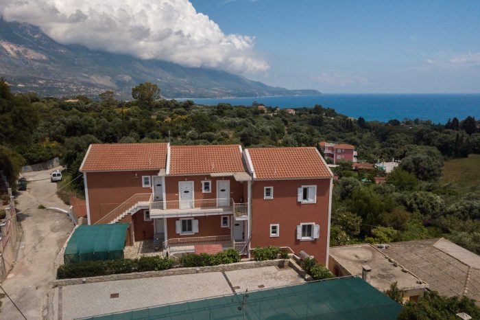 Pernari Apartments building and grounds, Spartia, Kefalonia