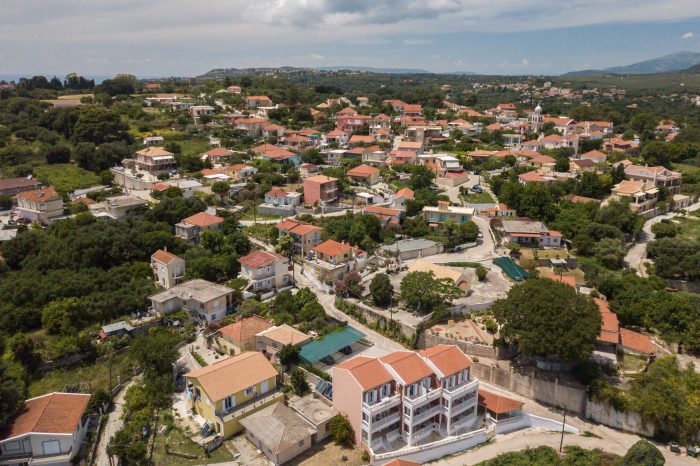 Pernari Apartments building and grounds, Spartia, Kefalonia